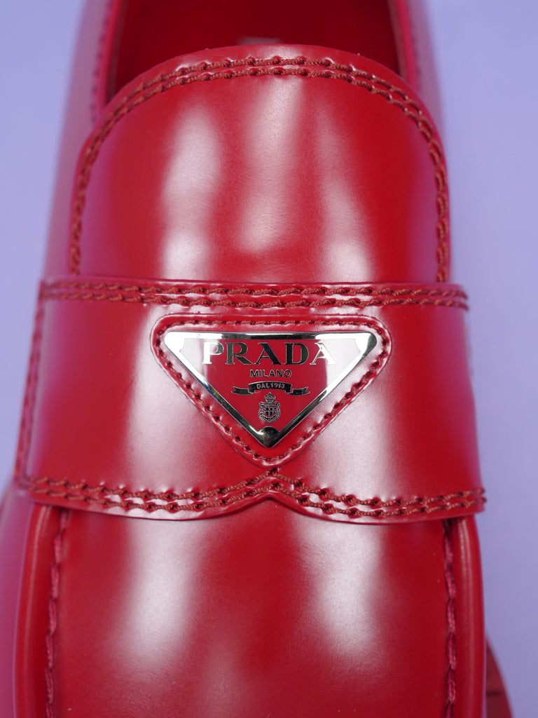 Prada Loafers Red