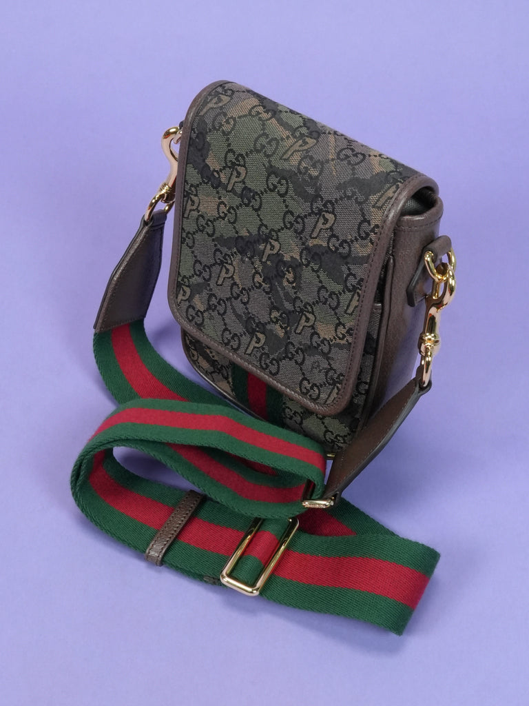 Gucci / Palace Web Canvas GG-P Messenger Bag