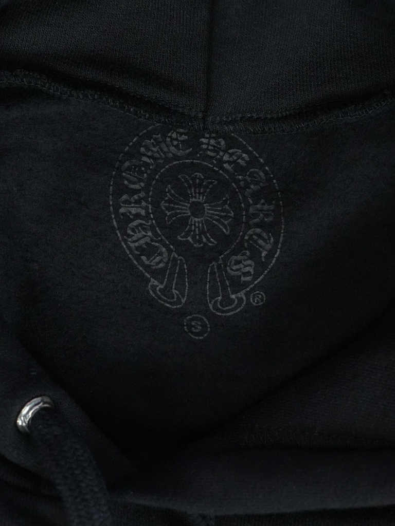 Chrome Hearts Flame Sleeve Hoodie Black