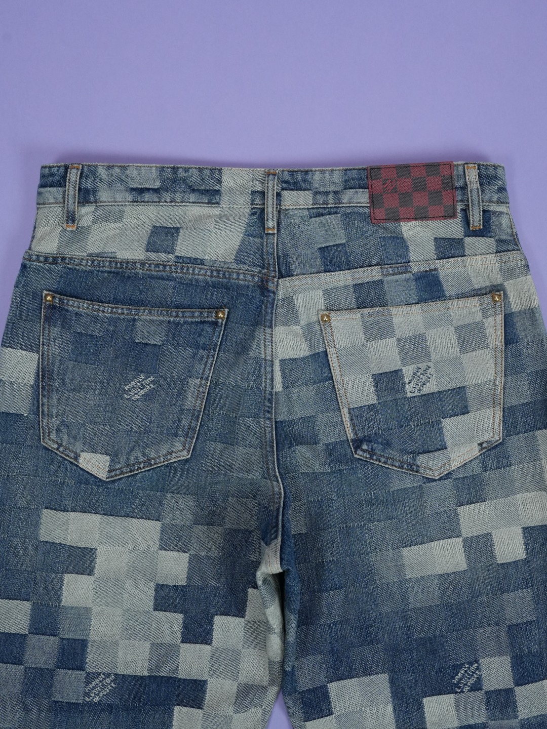 Louis Vuitton Damier Denim Skate Pants