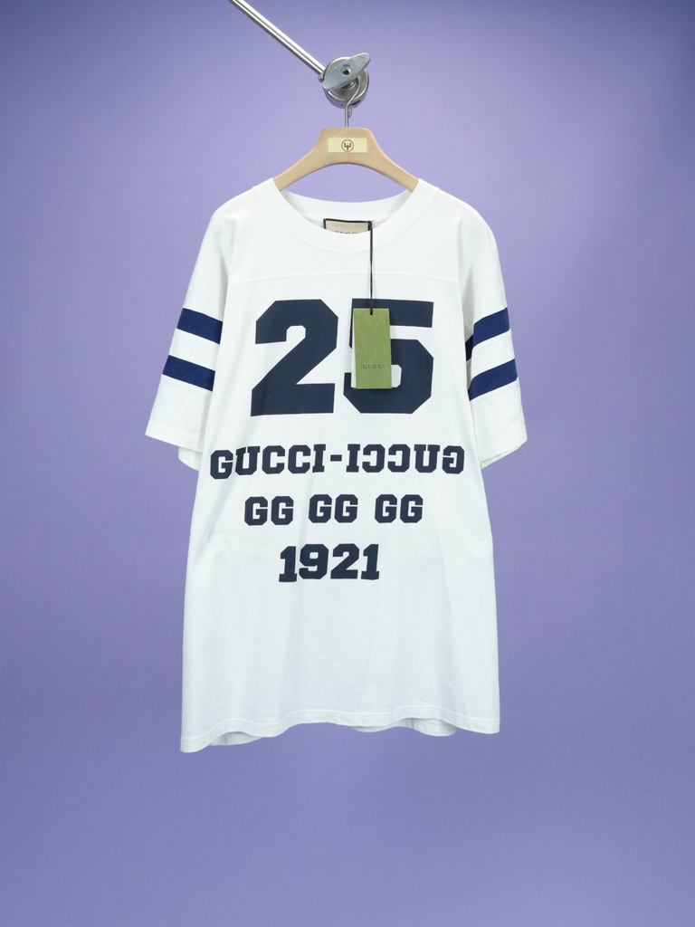 Gucci 25 Eschatology 1921 Cotton T-Shirt White