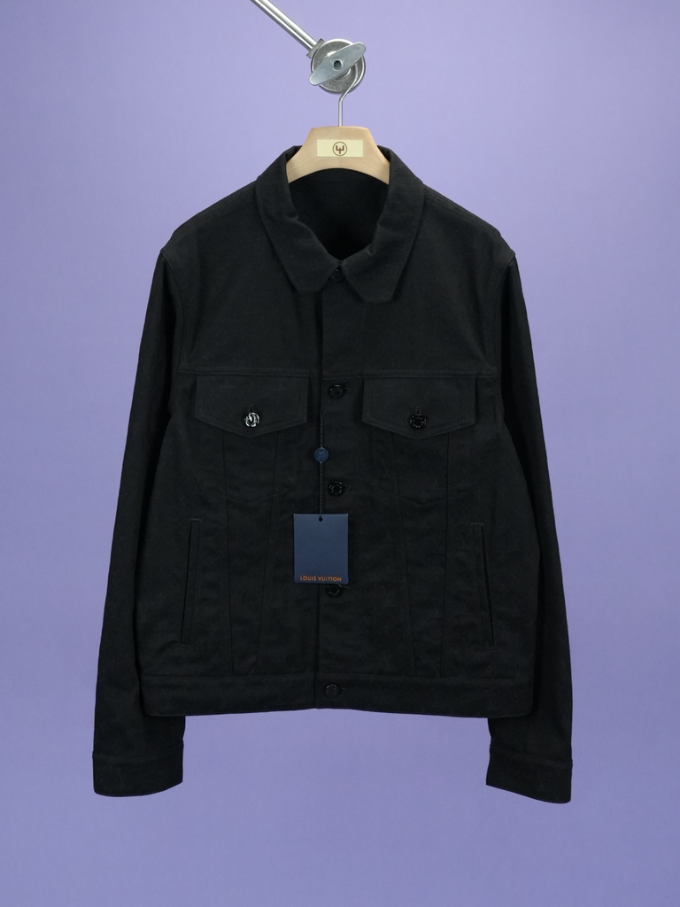 Louis Vuitton Monogram Denim Jacket Black